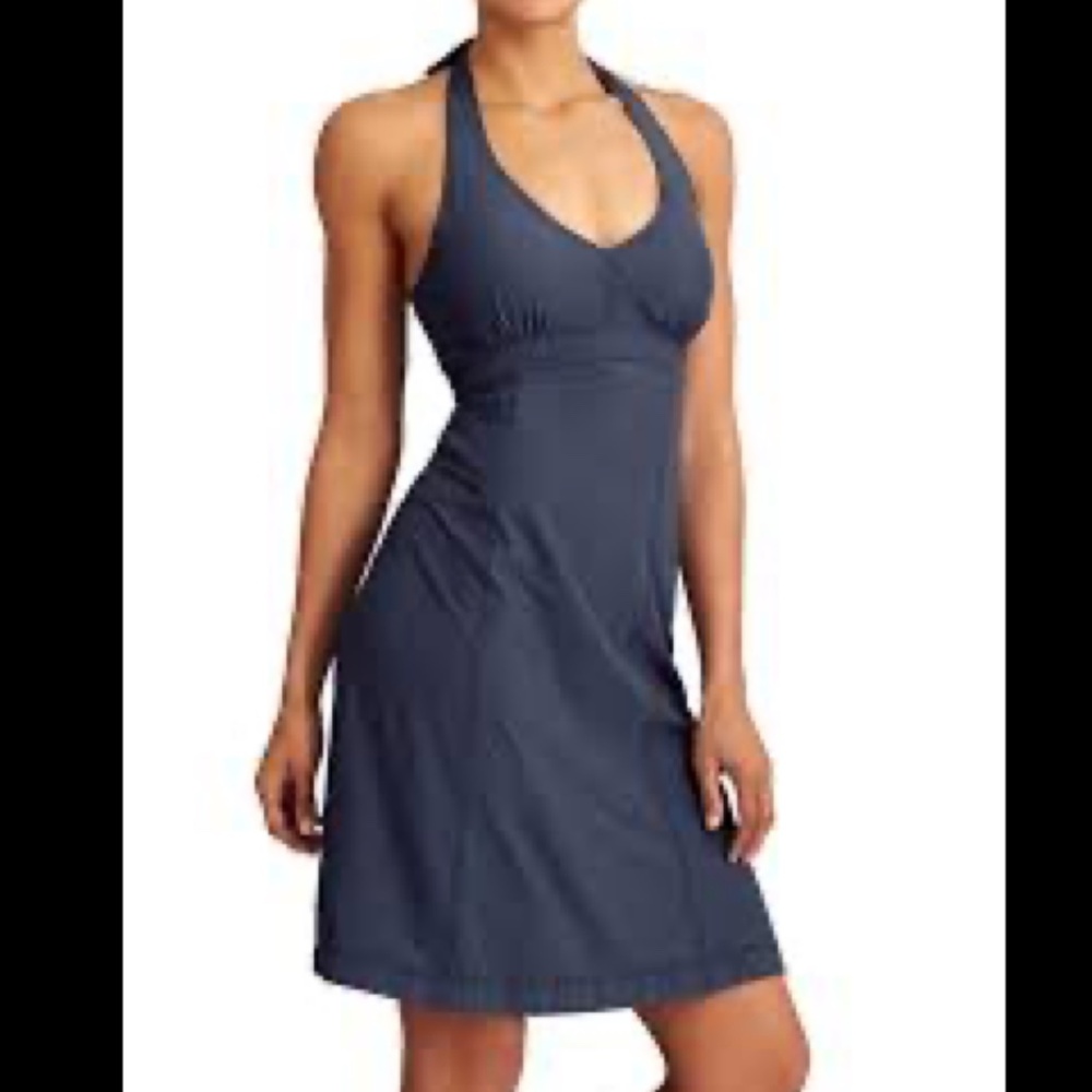 Athleta Pack Everywhere Halter Dress Blue Size 4